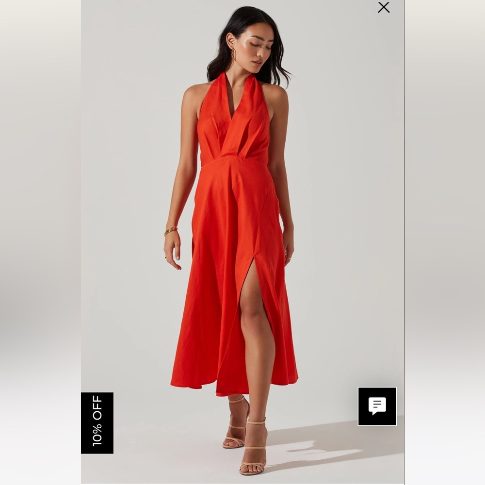 KEAVA HALTER MIDI DRESS

ASTR